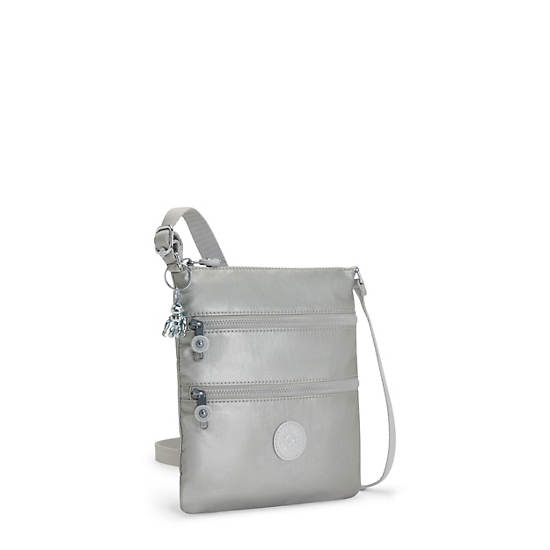 Kipling Keiko Metallic Crossbody Mini Veske Sølv | NO 1882FD